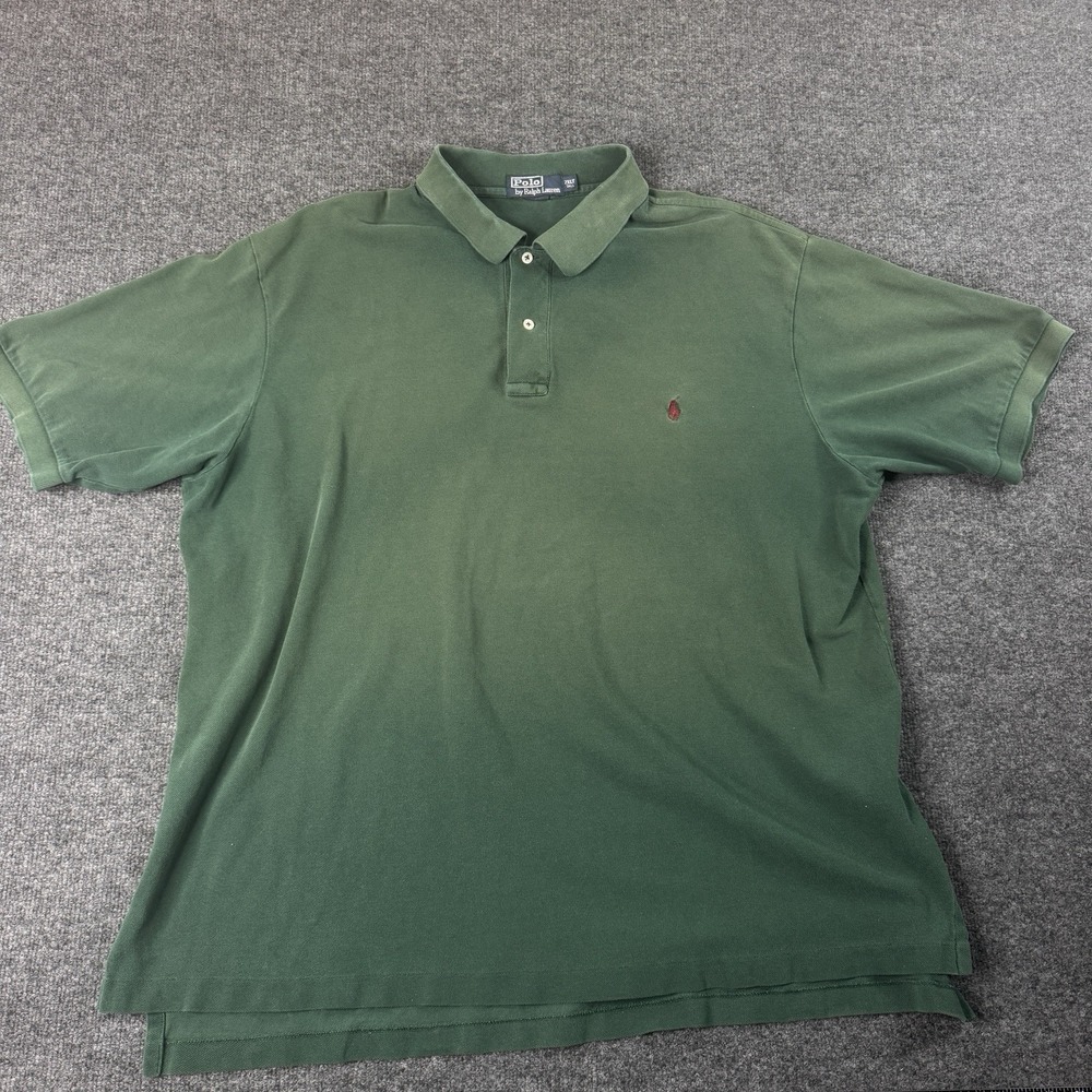 Ralph Lauren Polo Shirt Men's XXL Tall Classic Fit Green Short Sleeve